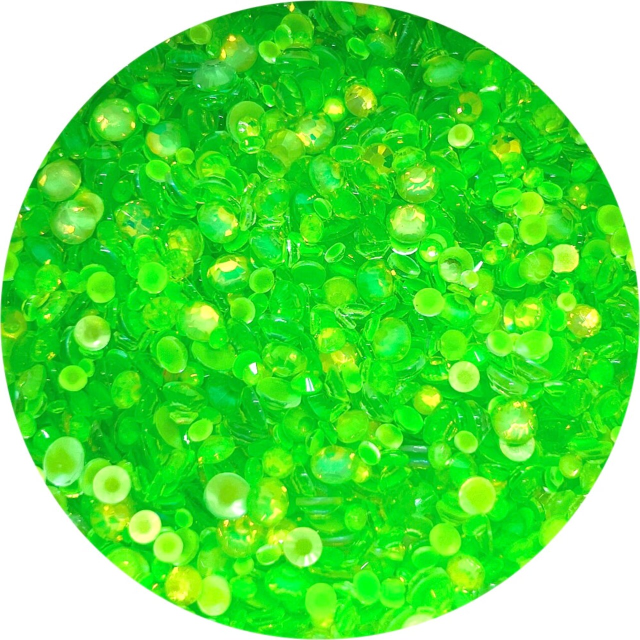 Glass Rhinestones - Mocha Green Opal - Lauren Quigley's Rock Candy by Glitter Heart Co.™